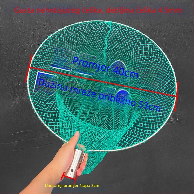 Najlon mreža za ribolov, dubina 60 cm i nosivost 20 kg