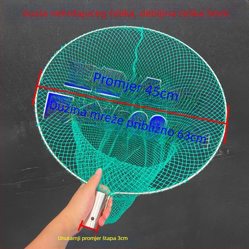 Najlon mreža za ribolov, dubina 60 cm i nosivost 20 kg