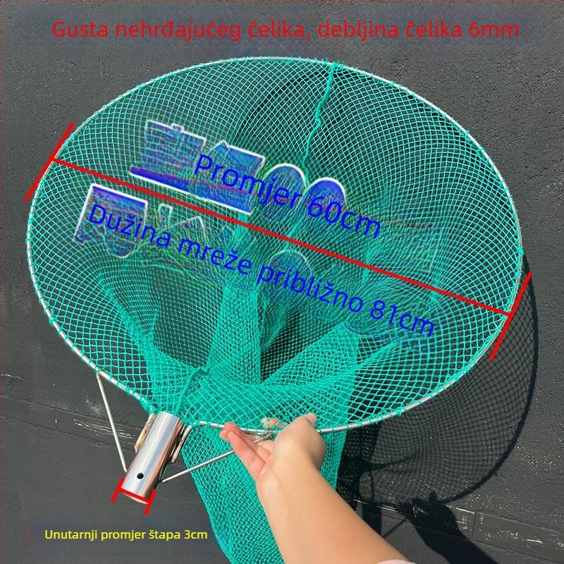 Najlon mreža za ribolov, dubina 60 cm i nosivost 20 kg