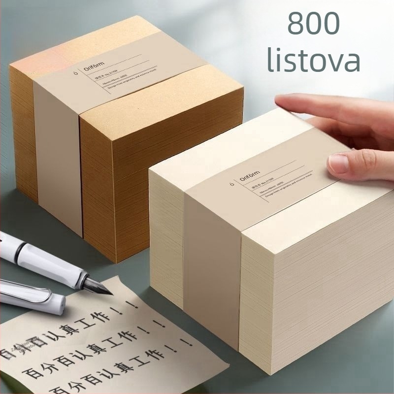 Paper Brick ljepljive bilješke — ultra debeli papir za skicu, četvrtaste, lomljive