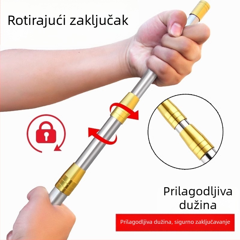 Teleskopska šipka od nehrđajućeg čelika za branje voća, višedjelna