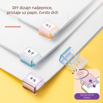 Drugi plastični kutni klip za ured