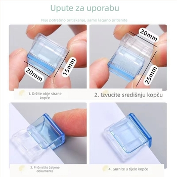 Drugi plastični kutni klip za ured