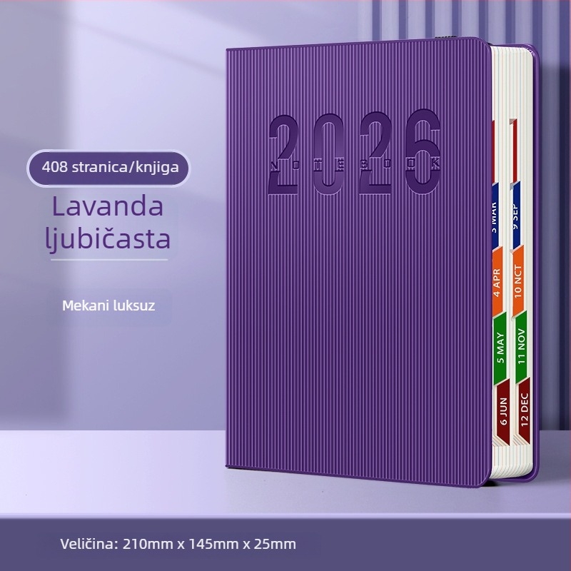 Four Seasons Vintage Planner 2026 – prilagodljivi planer, Dowling papir, 75 gsm, više od 400 stranica