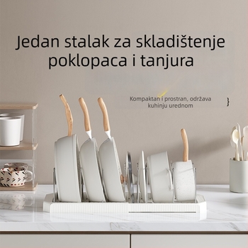 Regal za zdjele i kuhinjske pribore – sklopni, višefunkcionalan, pomični, bez ugradnje, plastični