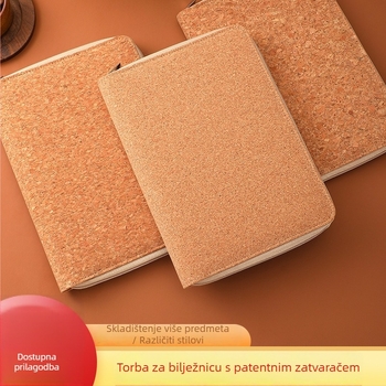 Prijenosna A5 bilježnica sa zatvaračem, prostor za fotografije i račune, praktičan notes, mogućnost tlačenja logotipa