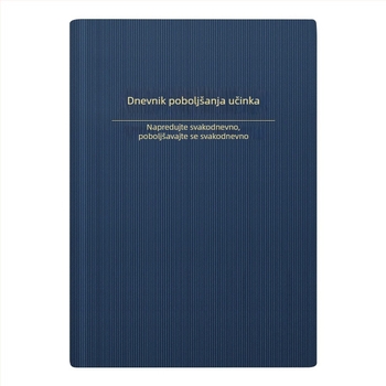 18K bilježnica za pregovore i radne ciljeve, dnevnik praćenja klijenata, umjetna koža, dimenzije 18×26 cm, model 1601