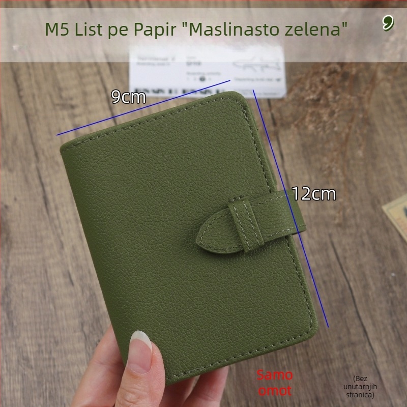Bilježnica s imitacijom kože, listovi s labavim listovima, papir od drvne celuloze, kreativan dizajn