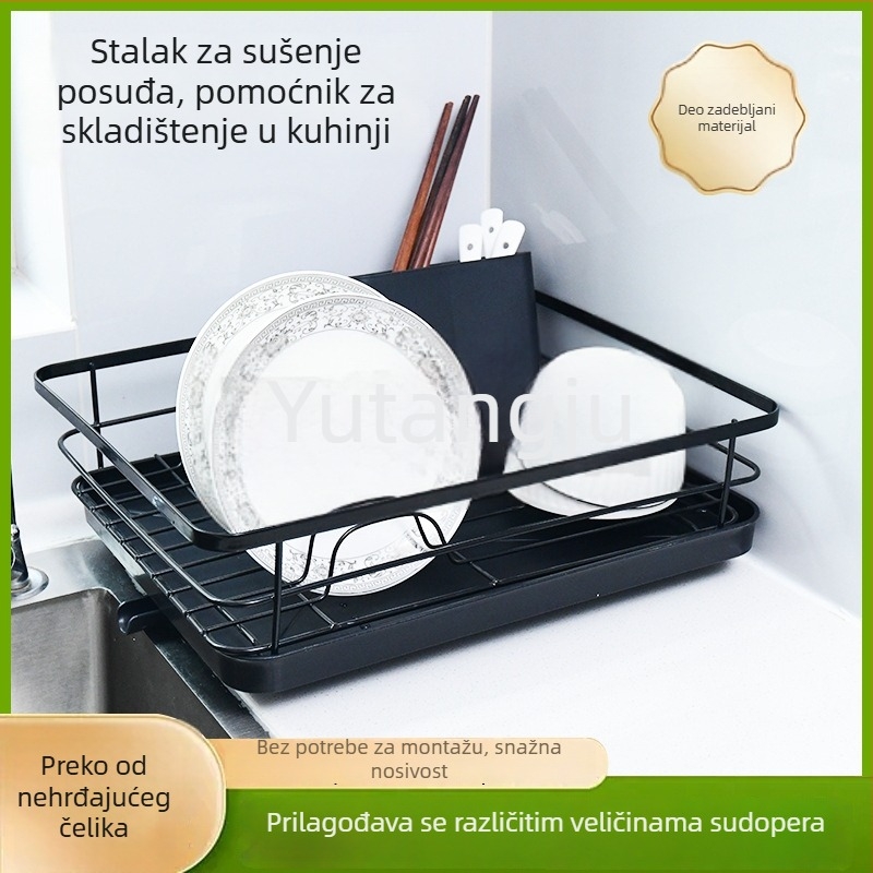 Stalak za posuđe u kuhinji – višestruka namjena, bez ugradnje, kućna upotreba