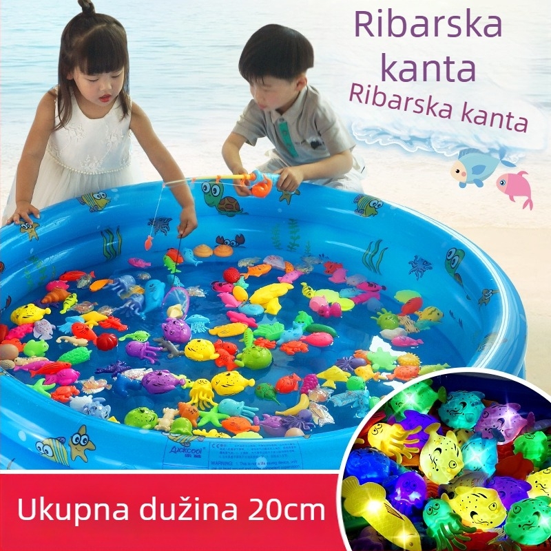 Set igračaka za ribolov s magnetskom indukcijom, edukativan za uzrast 4–6 godina, poboljšava koordinaciju ruka-oko i interakciju roditelj-dijete — Double Shell