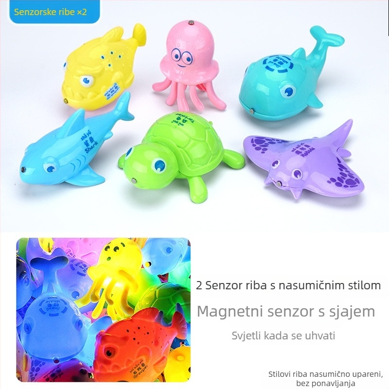 Set igračaka za ribolov s magnetskom indukcijom, edukativan za uzrast 4–6 godina, poboljšava koordinaciju ruka-oko i interakciju roditelj-dijete — Double Shell