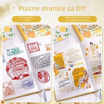 A5 blok za uljnu sliku s praznim stranicama, Four Seasons marka, kartonsko kućište, ljepilo, papir od sirove drvene pulpe, gustoća papira 80 g/m², stil bilježnice 19864248