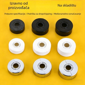 Dekorativni poklop za kutni tuš ventil — ABS materijal, svjetlosni luksuzni stil, prilagodljivo, privatnoj oznaci kompatibilan