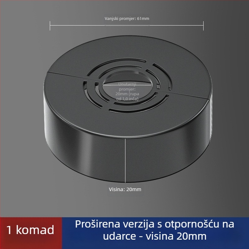 Dekorativni poklop za kutni tuš ventil — ABS materijal, svjetlosni luksuzni stil, prilagodljivo, privatnoj oznaci kompatibilan