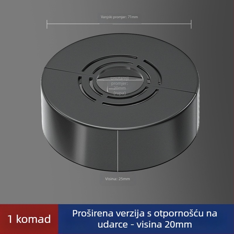 Dekorativni poklop za kutni tuš ventil — ABS materijal, svjetlosni luksuzni stil, prilagodljivo, privatnoj oznaci kompatibilan