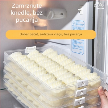 Otu Ou Višeslojni pladanj za knedle - plastični, za skladištenje (Light Luxury; Višeslojni; Plastični; Skladištenje; Otu Ou)