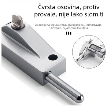 Podnožno zaključavanje staklenih vrata od aluminijske legure, podnošni opružni čep, okvir rotirajućih vrata, protiv krađe, tip s jednim ključem