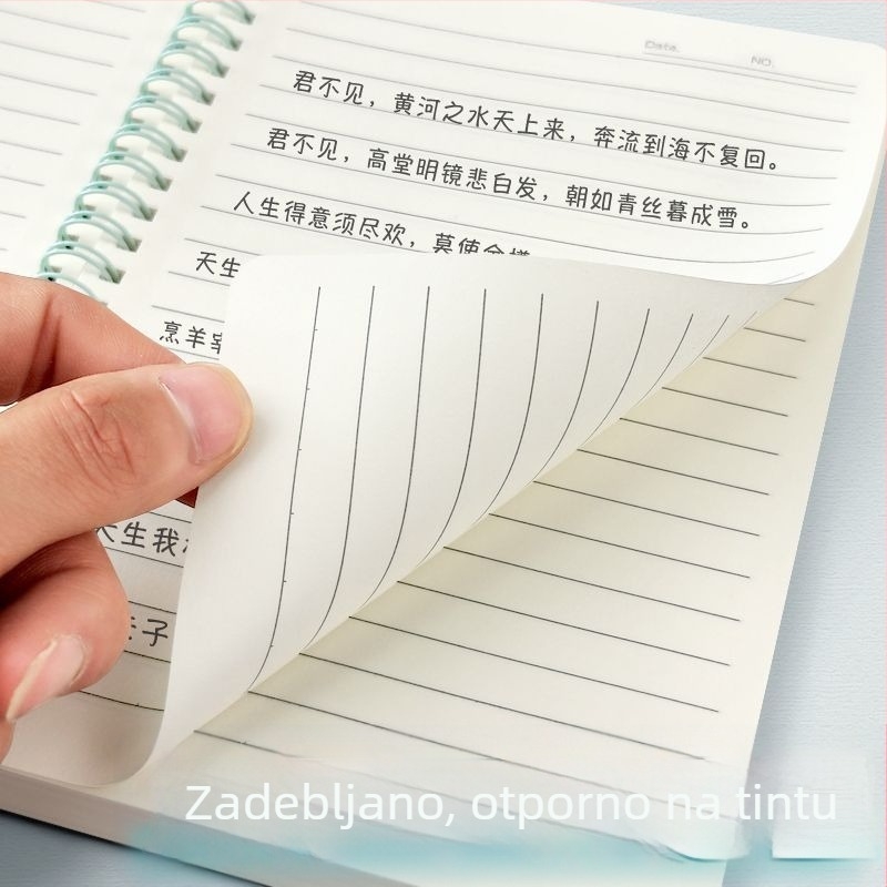 Bilježnica s listovima na kopči • izuzetno debela • materijal korice: drugi • materijal teksta: Dowling paper • težina papira sadržaja: g • stil bilježnice: kreativan