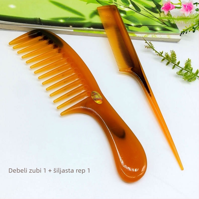 Drveni sklopivi češalj za žene s dugom kosom (sklopivi dizajn, zadebljani)