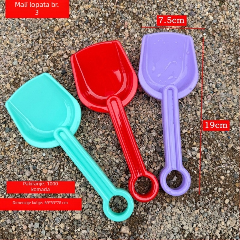 Komplet za plažu za djecu: alati za kopanje u pijesku i vodene igre, plastika, mrežasta torba, uzrast 7–14 godina, 3C certificirano