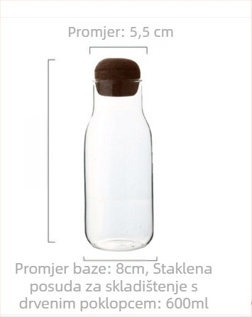 Yuxuan staklene posude za pohranu, nepravilnog oblika, kineski stil