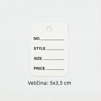 Prosperity etikete od kraft papira za odjeću s certifikatima za nakit i offset tiskanjem u boji