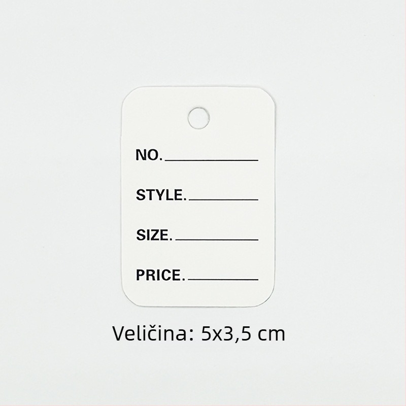 Prosperity etikete od kraft papira za odjeću s certifikatima za nakit i offset tiskanjem u boji