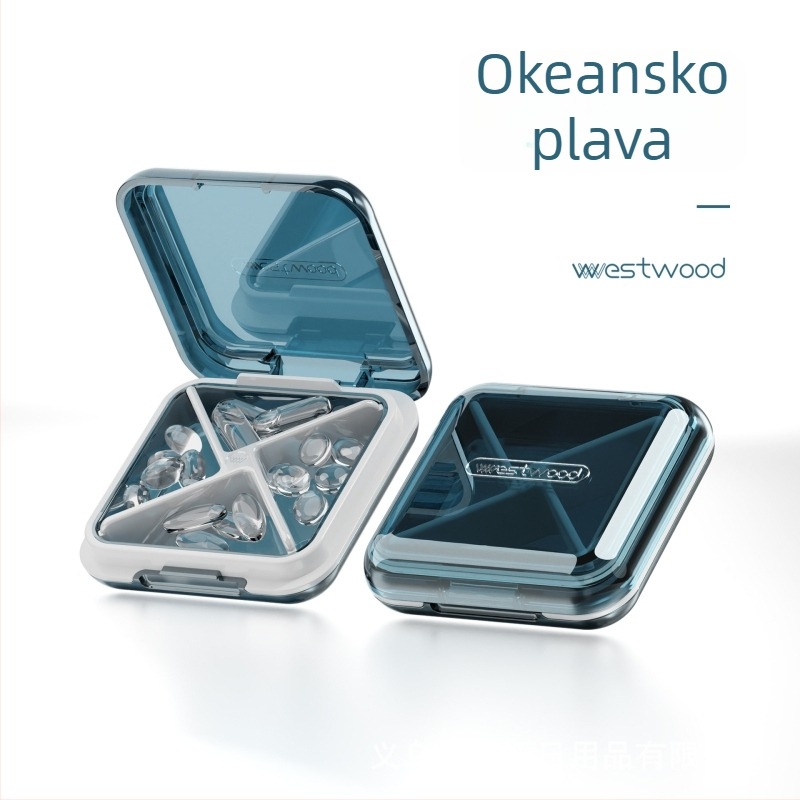 Westwood tp010 kutija za lijekove od ABS plastike s kapkom koji se otvara preklopom