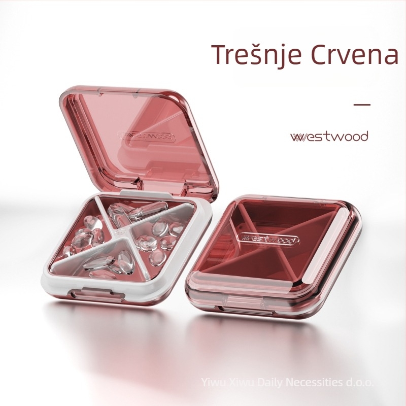 Westwood tp010 kutija za lijekove od ABS plastike s kapkom koji se otvara preklopom