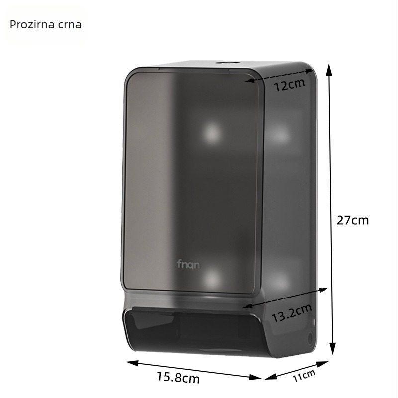 Zidna kutija za maramice, bez bušenja, plastična, model fq3008, paket 16 komada, višenamjenska, moderni minimalistički stil