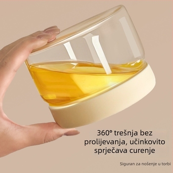 Staklena kutija za ručak, staklo visoke borosilikatne kvalitete, mikrovalna sigurnost, kapacitet 501–800 ml, hermetički poklopac