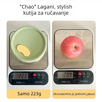 Staklena kutija za ručak, staklo visoke borosilikatne kvalitete, mikrovalna sigurnost, kapacitet 501–800 ml, hermetički poklopac