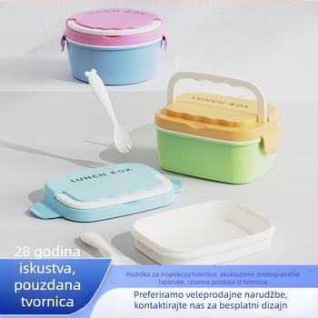 Kutija za obrok od prehrambenog polipropilena, mikrovalna sigurna, kvadratnog oblika, kapacitet 501–800 ml, paket od 48 kom.