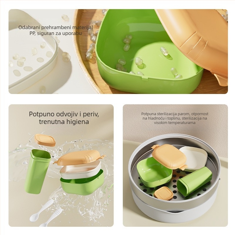 Kutija za obrok od prehrambenog polipropilena, mikrovalna sigurna, kvadratnog oblika, kapacitet 501–800 ml, paket od 48 kom.