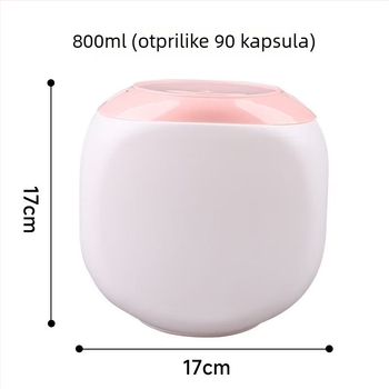 Kutija za kapsule za pranje, s poklopcem, PE plastika, marka Zhaojiu plastic, mogućnost prilagođenog logotipa