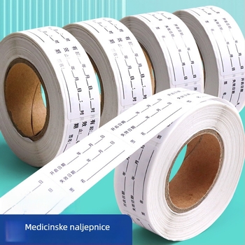 Bedome Etiketa datuma isteka – PVC samoljepljiva, ručno pisana etiketa