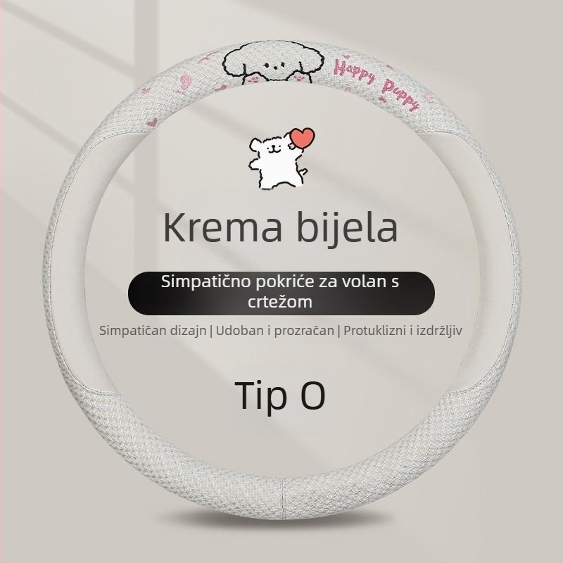 Kaiade Jastučići za sigurnosni pojas od pamuka i lana, s motivom crtani štene, udobnost u svim sezonama