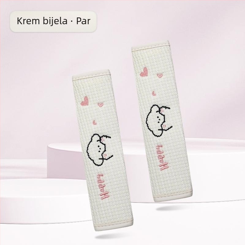 Kaiade Jastučići za sigurnosni pojas od pamuka i lana, s motivom crtani štene, udobnost u svim sezonama