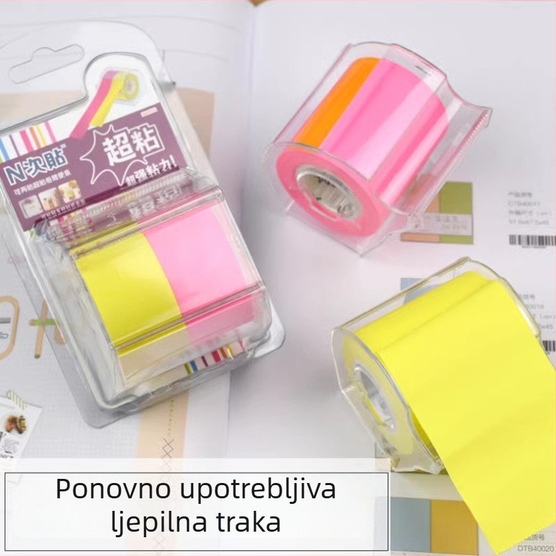 Rolne ljepljive bilješke s držačem za traku, marka N times post, model 36540, materijal: papir, oblik: rolna, ljepilo: da