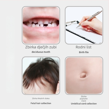 Dječja drvena kutija za pohranu zuba – kutija za mliječne zube, memorijska kutija za uzrast 4–6 godina, drvena igračka do 14 godina