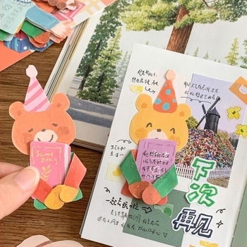 Dekorativne bilješke za unutarnje stranice planera iz serije uljni pastel: zagrljaj odjeće; Materijal: papir; Stil: moderni minimalizam; Izrada: otisak