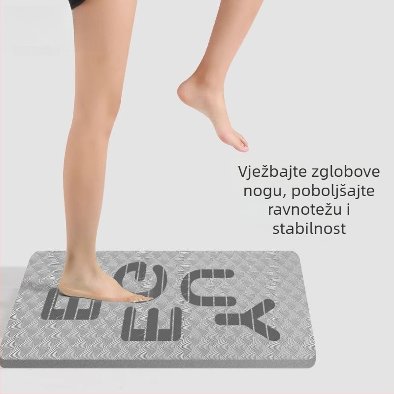 Joga podloga za trening središta i ravnoteže s debelim jastučićem za lakat i koljeno, TPES materijal, debljina 6 mm