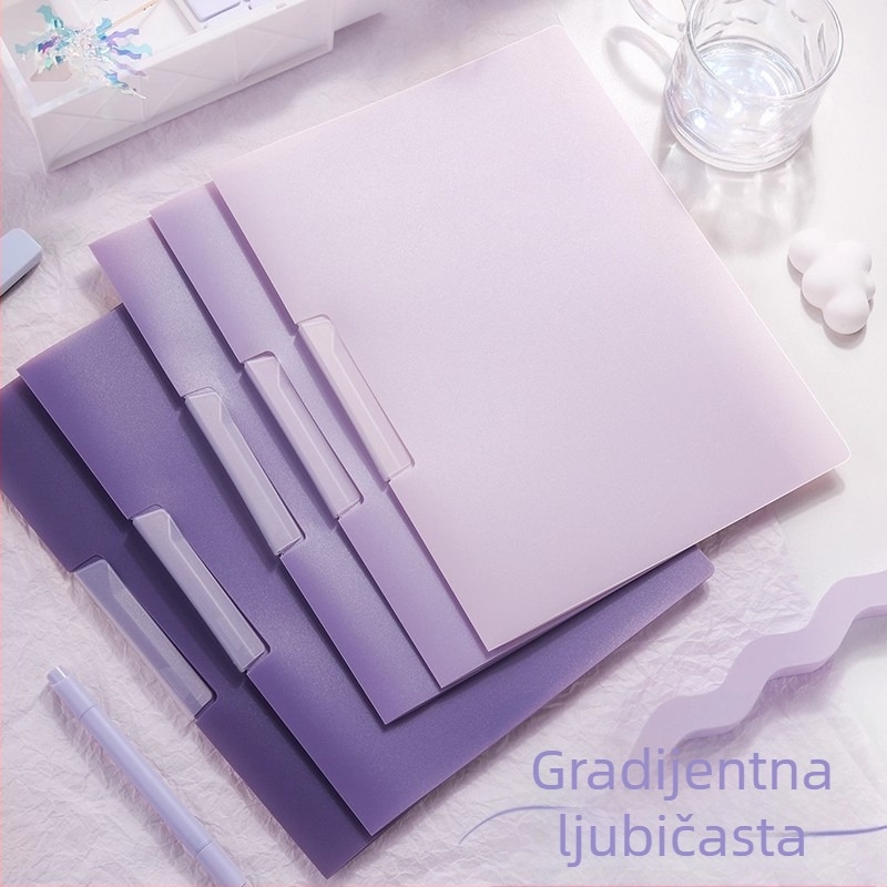 Rotirajući klip za dokumente s prozirnim umetkom za stranice, plastični — Yitong CY-6068-W