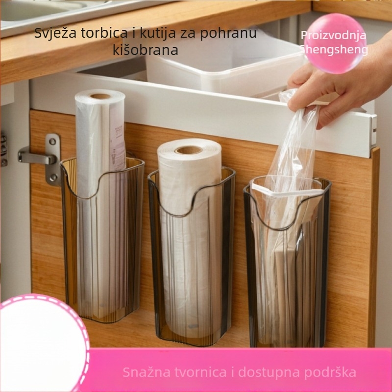 Zidni spremnik za kišobrane i kuhinjske posude | PET plastika, model MGC, japanski stil, prilagodljivo