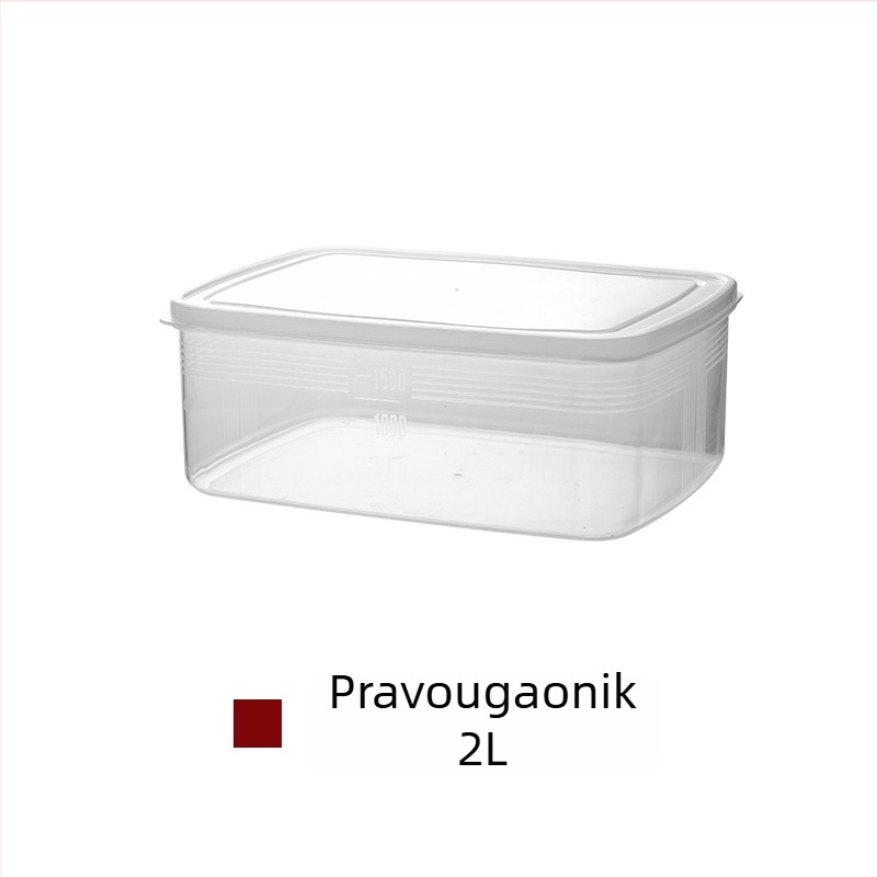 Kutija za svježu hranu od PP+PE, zapremina 1–2 L, prikladno za mikrovalnu pećnicu, 1 sloj, nepravilnog oblika