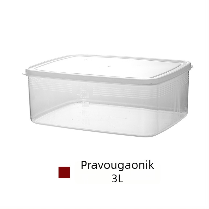 Kutija za svježu hranu od PP+PE, zapremina 1–2 L, prikladno za mikrovalnu pećnicu, 1 sloj, nepravilnog oblika