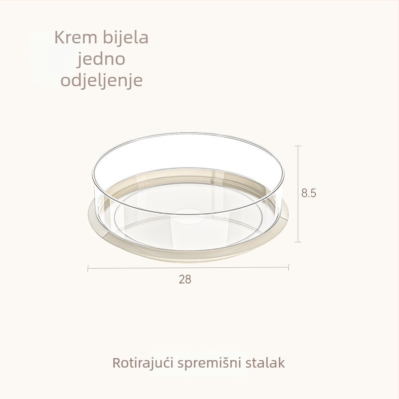 Okretni višenamjenski stolni stalak za začine — okretni organizator začina, plastičan