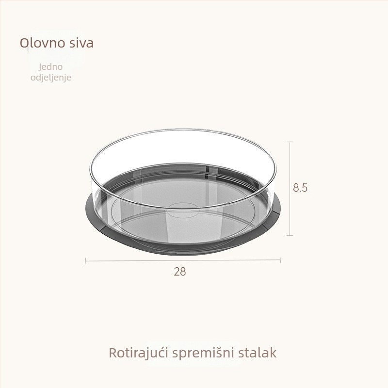 Okretni višenamjenski stolni stalak za začine — okretni organizator začina, plastičan