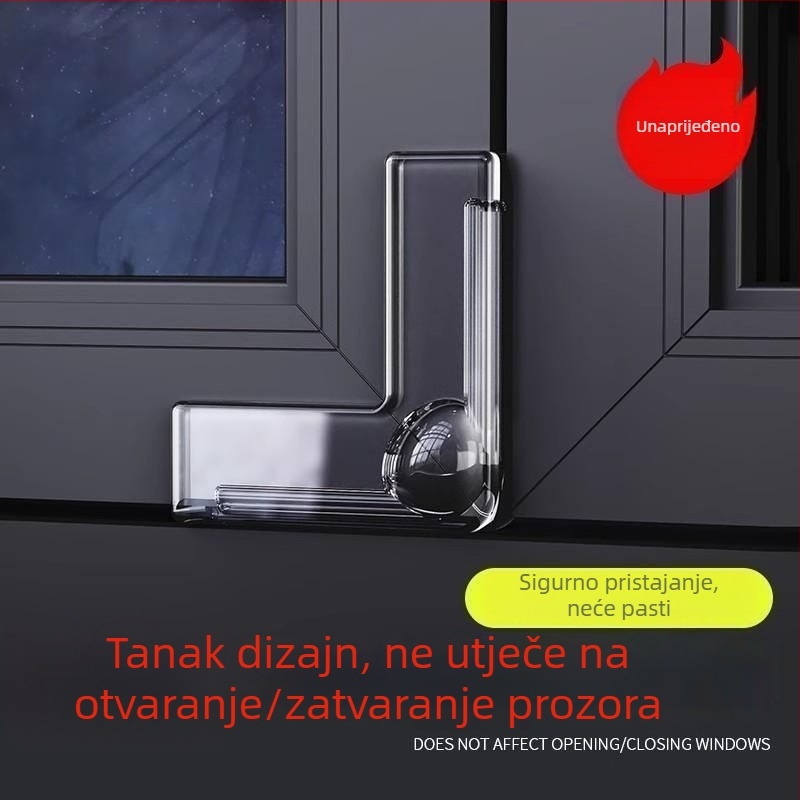 Silikonska zaštita za kutove prozora i stola — pravokutni oblik, zaštita od sudara, unutarnja upotreba