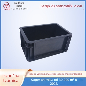 Antistatična PP kutija za prijenos, debeli zidovi, 0,6 kg, s poklopcem